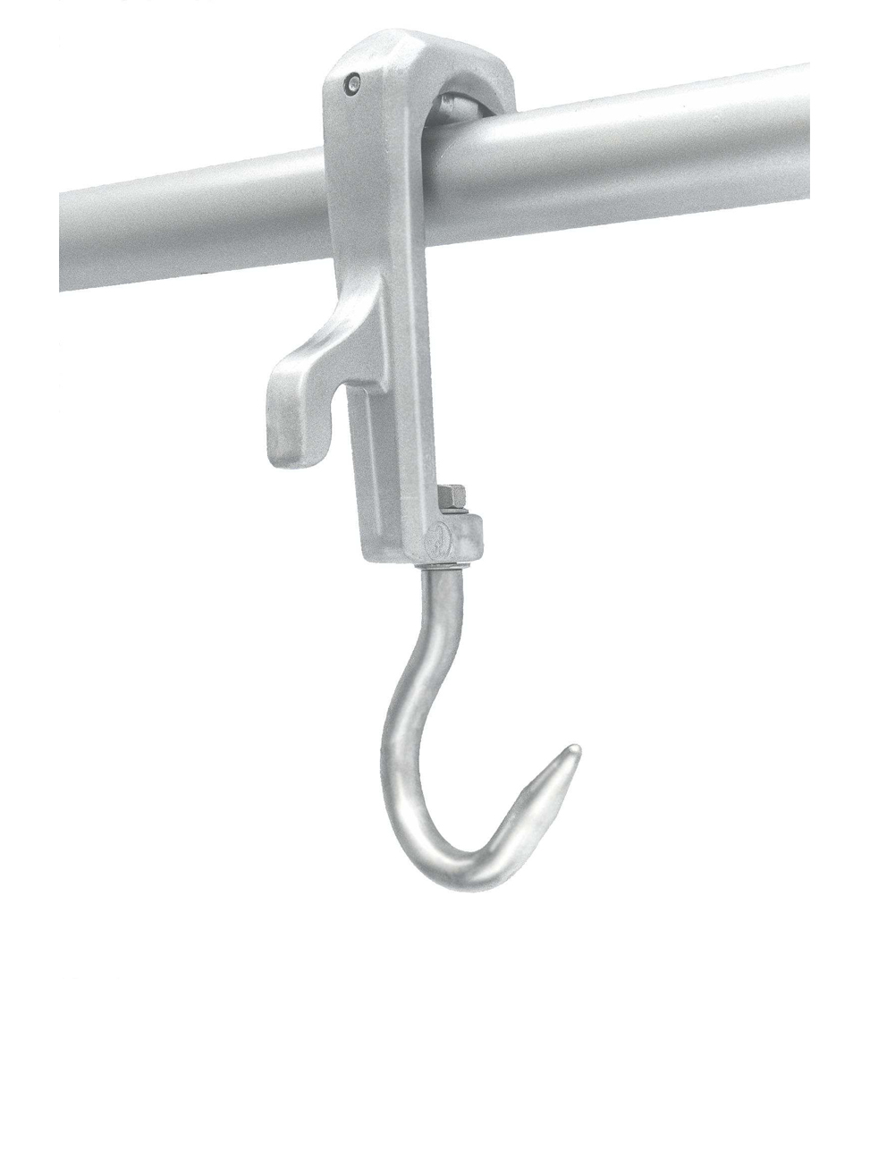 Roller Hook for Cattle with Stainless Steel hook– 1250kg Capacity – 100389  & 100390 – GM STEEL – Slaughtering & Food Processing Industry, Abattoirs