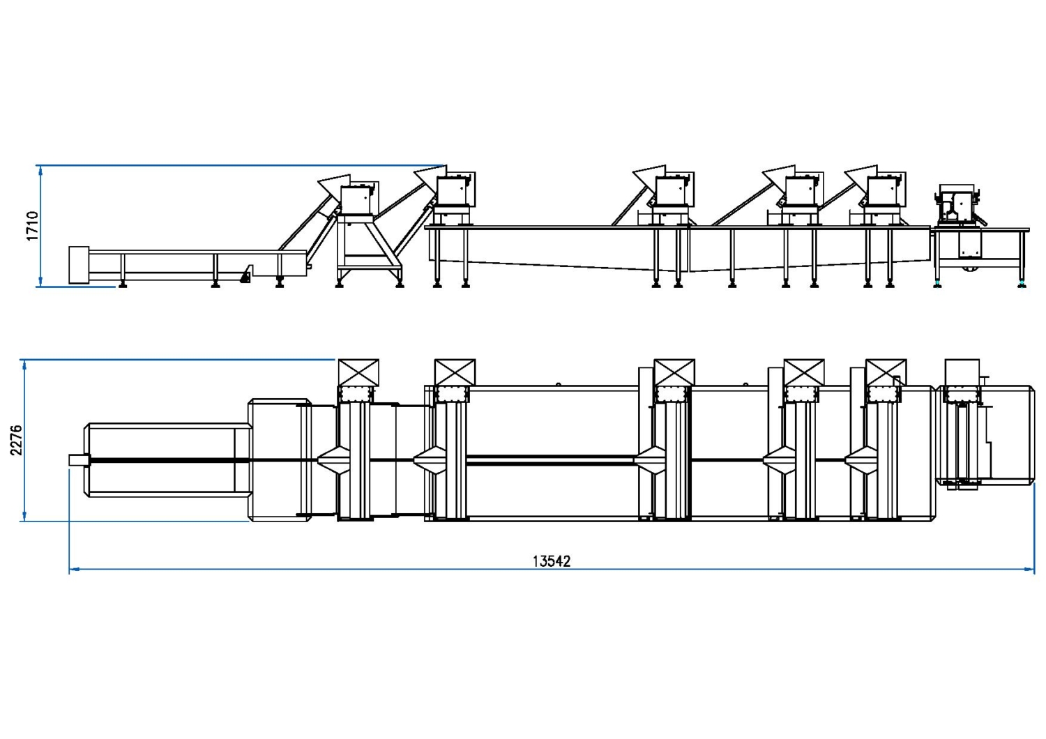 Hog Casing Equipment Standard Line Model LSO 1500/6 GM STEEL