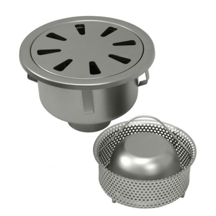Gully Outset Gully 285mm outlet 101,6 / 110mm Code: P.040 – GM STEEL – Slaughtering ...
