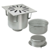 Gully 350x350 outlet 154mm Code: P.076