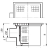 Gully 500x500 outlet 219mm Code: PGR.050219L
